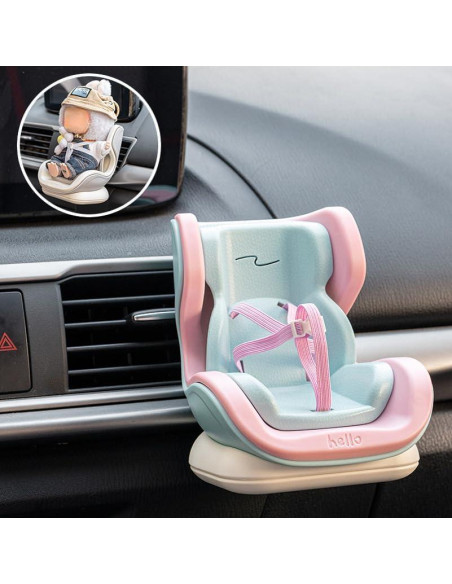 Asiento de Seguridad para Muñecas OB11 Labubu - Gris