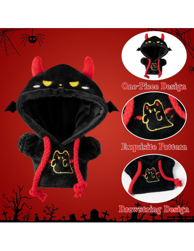 Atuendo de Muñeca Halloween DJianrang 10-17cm Sudadera Fantasma