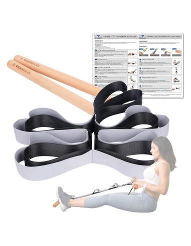 Correa de Estiramiento Teamaze JWKF0507ZH con 8 Asas y 2 Palos