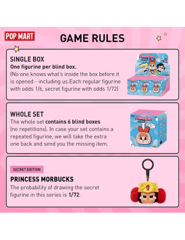 POP MART Crybaby x Powerpuff Girls - Caja Sorpresa Vinilo 14cm