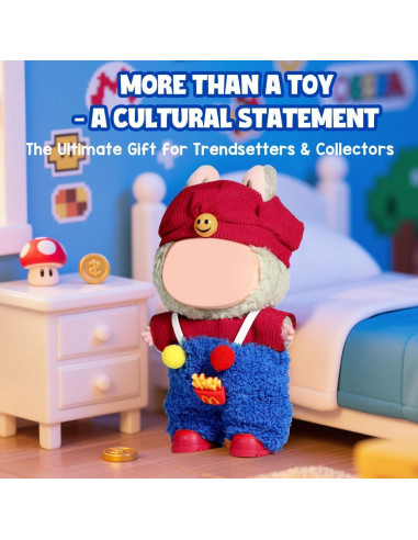 Conjunto de Ropa para Muñeca AICase 17cm 3 Piezas Rojo y Azul