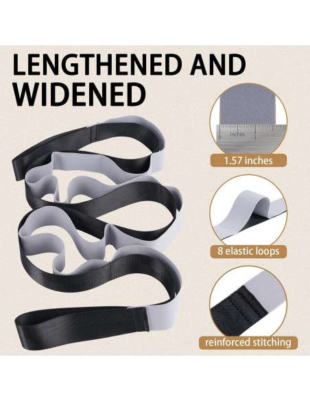 Correa de Estiramiento Teamaze JWKF0507ZH con 8 Asas y 2 Palos