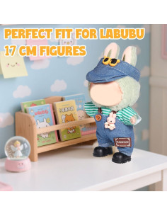 Conjunto de Ropa para Muñeca AICase 17cm - 3 Piezas Denim 2