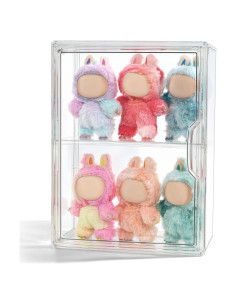 Caja de Exhibición Acrílica Wollibao para Muñecas Labubu