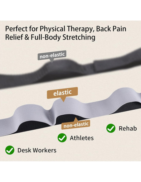 Correa de Estiramiento Teamaze JWKF0507ZH con 8 Asas y 2 Palos