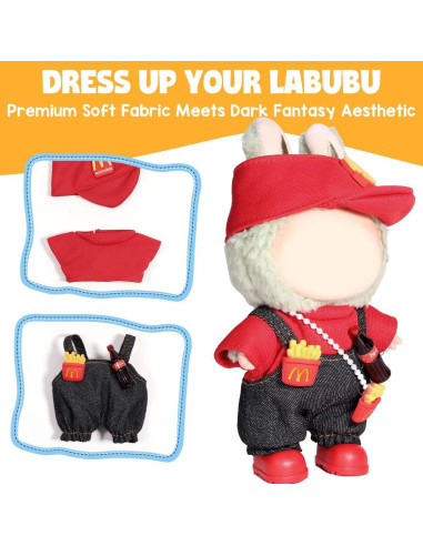 Conjunto de Ropa para Muñeca AICase 17cm - 3 Piezas Chic