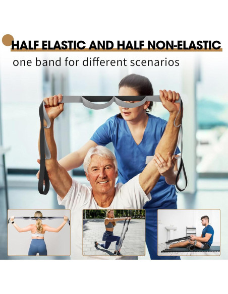 Correa de Estiramiento Teamaze JWKF0507ZH con 8 Asas y 2 Palos