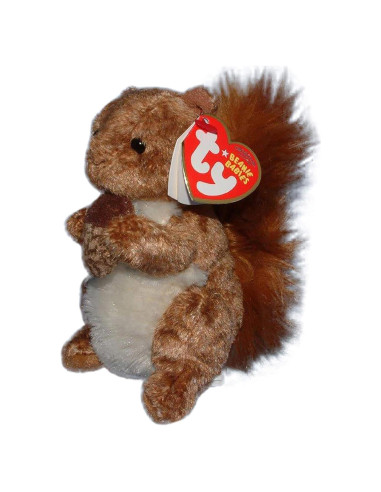 Gorro de Ardilla Beanie Baby TY Casa del Árbol 10cm