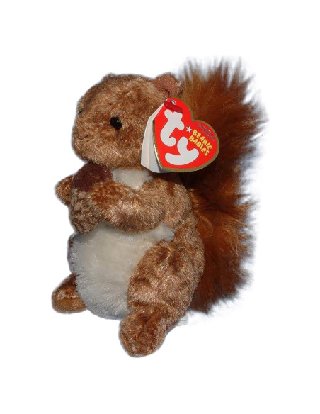 Gorro de Ardilla Beanie Baby TY Casa del Árbol 10cm