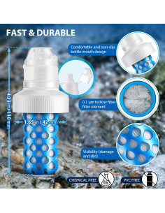 Cartucho de Filtro de Agua Enhon Compatible Katadyn BeFree 1L 2