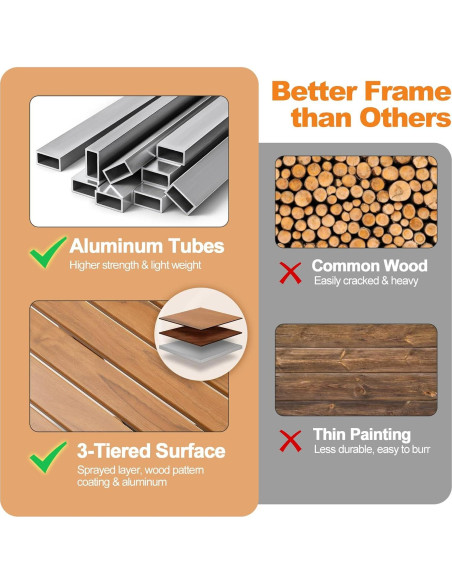 Mesa de Camping Plegable Giantex GX11005BN-PN Aluminio 50kg