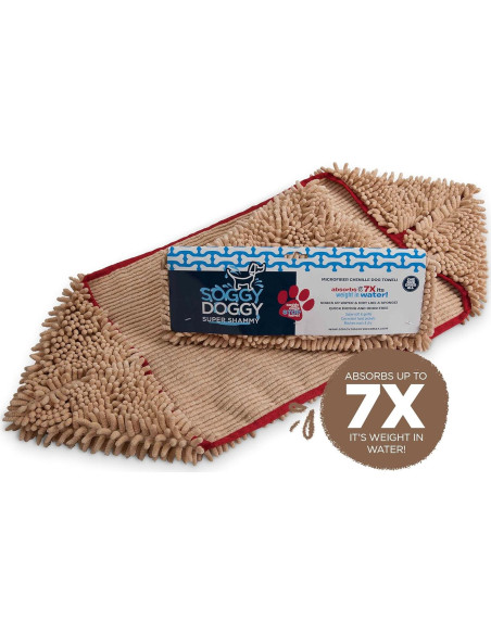 Toalla de Microfibra Soggy Doggy Super Shammy 79x36 cm Beige