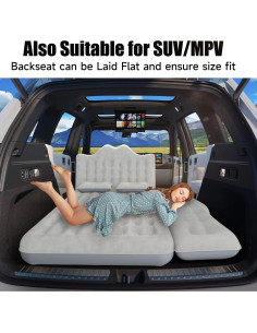 Colchón Inflable DikaSun para Auto SUV - 272 kg, Bomba y Almohadas 2