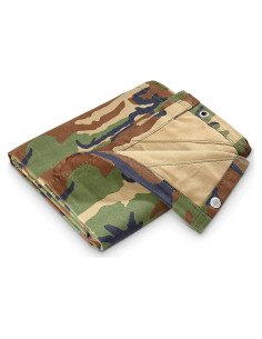 Lona de Camuflaje HQ ISSUE 1.83 m x 2.44 m Algodón Resistente