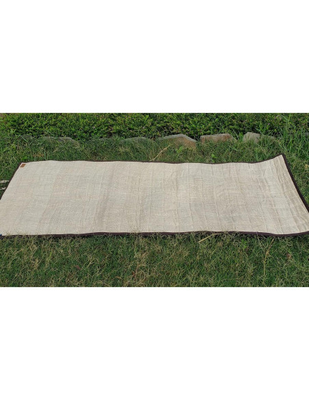 Alfombrilla de Yoga KHUSI de Cañamo Orgánico Extra Gruesa 178x66cm