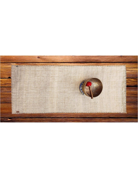 Alfombrilla de Yoga KHUSI de Cañamo Orgánico Extra Gruesa 178x66cm