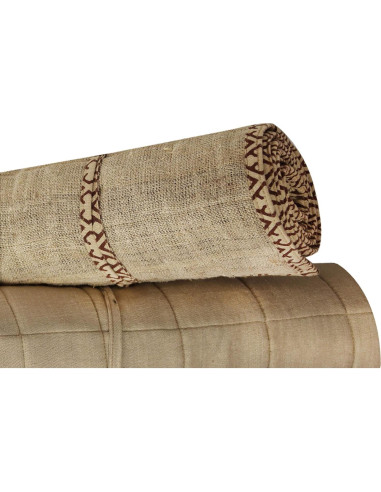 Alfombrilla de Yoga KHUSI de Cañamo Orgánico Extra Gruesa 178x66cm