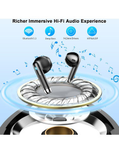 Auriculares Inalámbricos Wasart J55 Bluetooth 5.3 40H IP7 2