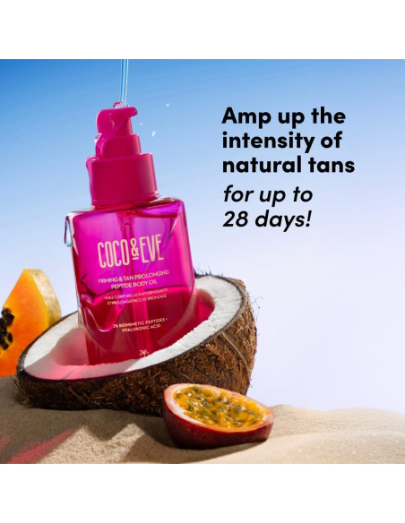 Coco & Eve Aceite Corporal Reafirmante 169.5 ml - Prolongador Bronceado