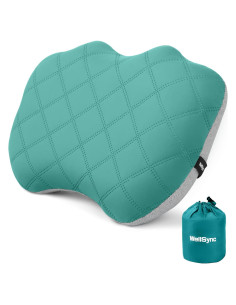 Almohada Inflable WellSync para Camping Verde 206g