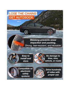 Calcetines de Nieve AutoSock HP697 para Neumáticos 225 mm 2