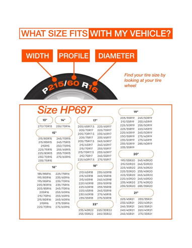 Calcetines de Nieve AutoSock HP697 para Neumáticos 225 mm