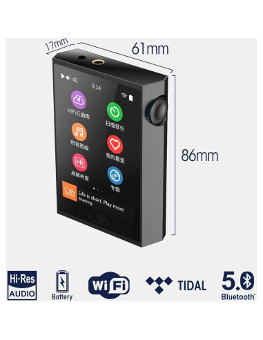 Reproductor de Música Portátil SHANLING M1 Plus 3.2" Bluetooth 5.2