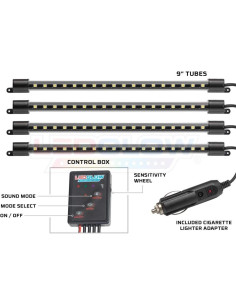 Kit de Iluminación Interior LEDGlow Azul 4 Piezas 72 LEDs SMD 2