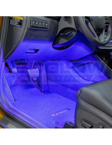Kit de Iluminación Interior LEDGlow Azul 4 Piezas 72 LEDs SMD