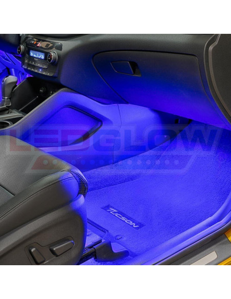 Kit de Iluminación Interior LEDGlow Azul 4 Piezas 72 LEDs SMD
