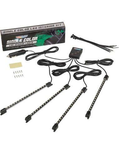 Kit de Iluminación Interior LEDGlow Azul 4 Piezas 72 LEDs SMD