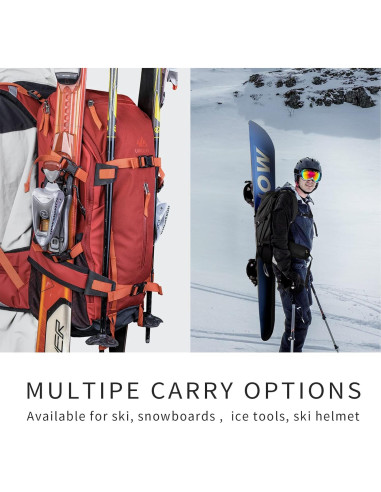 Mochila de Hidratación Unigear 30L Resistente al Agua para Esquí