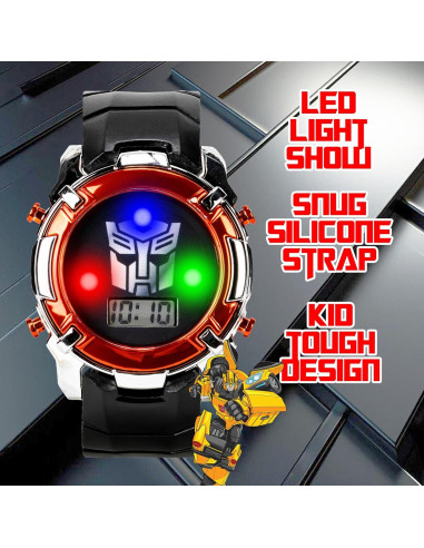 Reloj Digital LCD Accutime Transformers Autobot Niños
