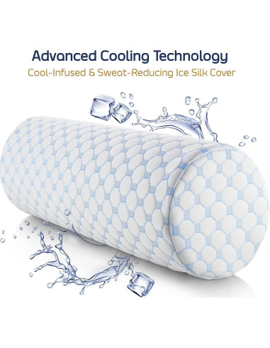 Almohada de Rollo Nestl para Cuello Espuma de Memoria 40x15 cm