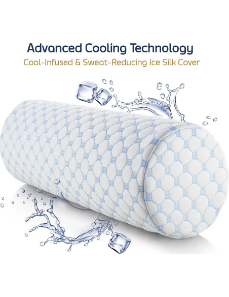 Almohada de Rollo Nestl para Cuello Espuma de Memoria 40x15 cm