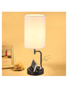 Lámpara de Mesa Dimmable Dreamholder con USB y Control Táctil