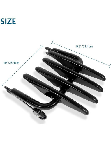 Soporte de Equipaje Desmontable DreDoggMoto Negro para Harley Touring 2009-2024