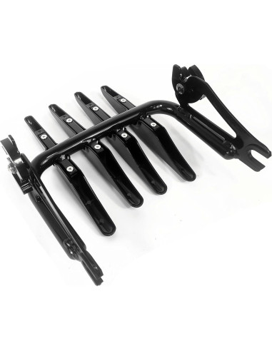 Soporte de Equipaje Desmontable DreDoggMoto Negro para Harley Touring 2009-2024