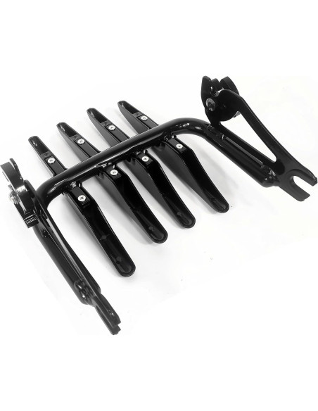 Soporte de Equipaje Desmontable DreDoggMoto Negro para Harley Touring 2009-2024