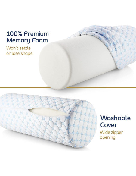 Almohada de Rollo Nestl para Cuello Espuma de Memoria 40x15 cm