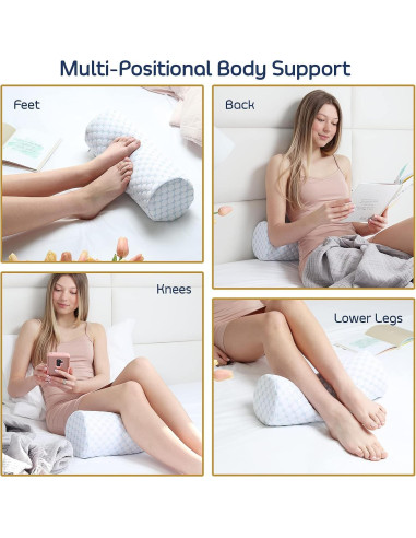 Almohada de Rollo Nestl para Cuello Espuma de Memoria 40x15 cm