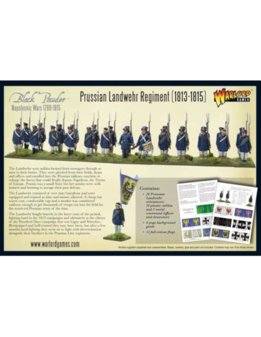 Miniaturas Prusianas Landwehr Napoleónicas 28mm Warlord