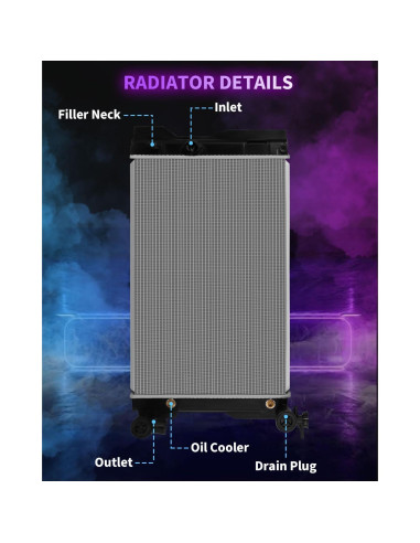 Radiador de Aluminio AZHZ para Toyota Corolla 2009-2017