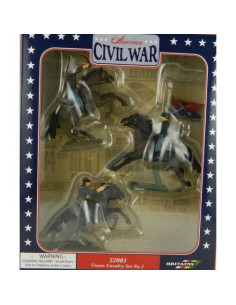 Conjunto de Caballería Guerra Civil Americana W. Britain 3 Figuras 2
