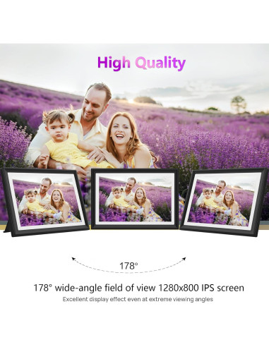 Marco de Fotos Digital Moonka 10.1" WiFi 32GB Pantalla HD