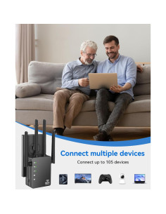 Extensor de WiFi Doble Banda GEYILO WD-R1200U Negro 1196 m 2