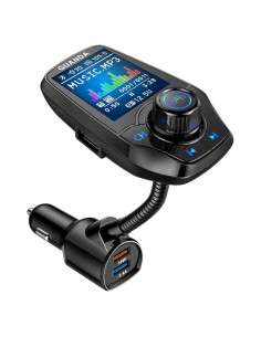 Transmisor FM Bluetooth Guanda RM100 con Carga Rápida 18W