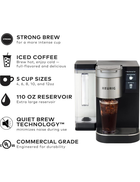 Cafetera Comercial Keurig K-2550 con Depósito de Agua 3.25L