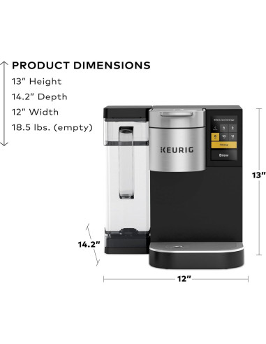 Cafetera Comercial Keurig K-2550 con Depósito de Agua 3.25L