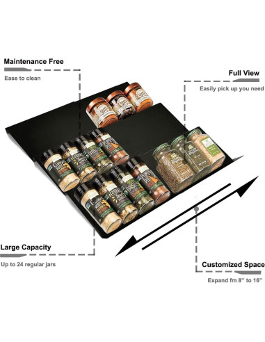 Organizador Expandible de Cajón para Especias Artibear 6 Piezas